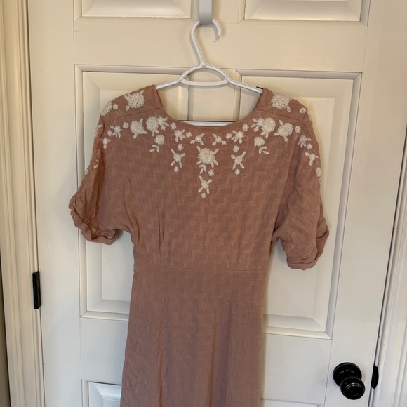 Free People Love To Love You Embroidered Midi Dress 45092 - Picture 8 of 13